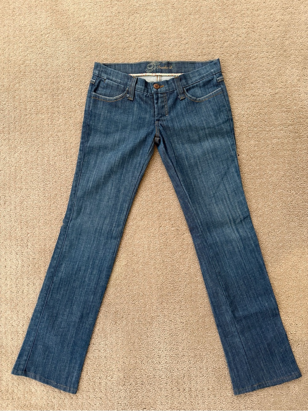 Frankie B. Women's Dark Blue Flare Jeans